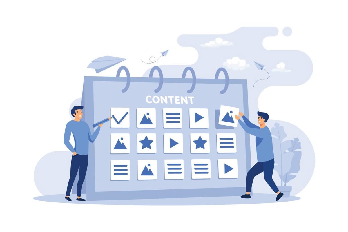 social media content calendar for small business